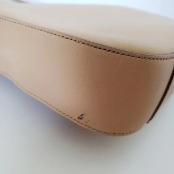 GUCCI Beige Brown Tan Leather Shoulder Bag - Picture 12 of 14